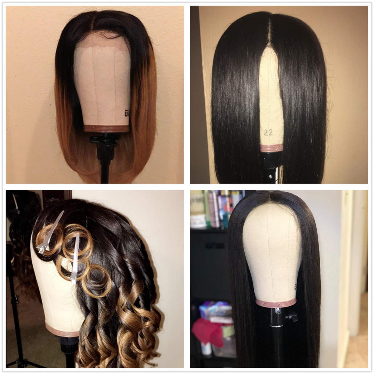GEXWORLDWIDE cork canvas block head on a mannequin stand