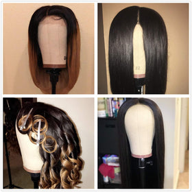 GEXWORLDWIDE cork canvas block head on a mannequin stand
