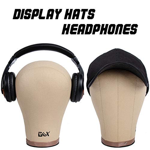 GEXWORLDWIDE cork canvas head on a mannequin stand