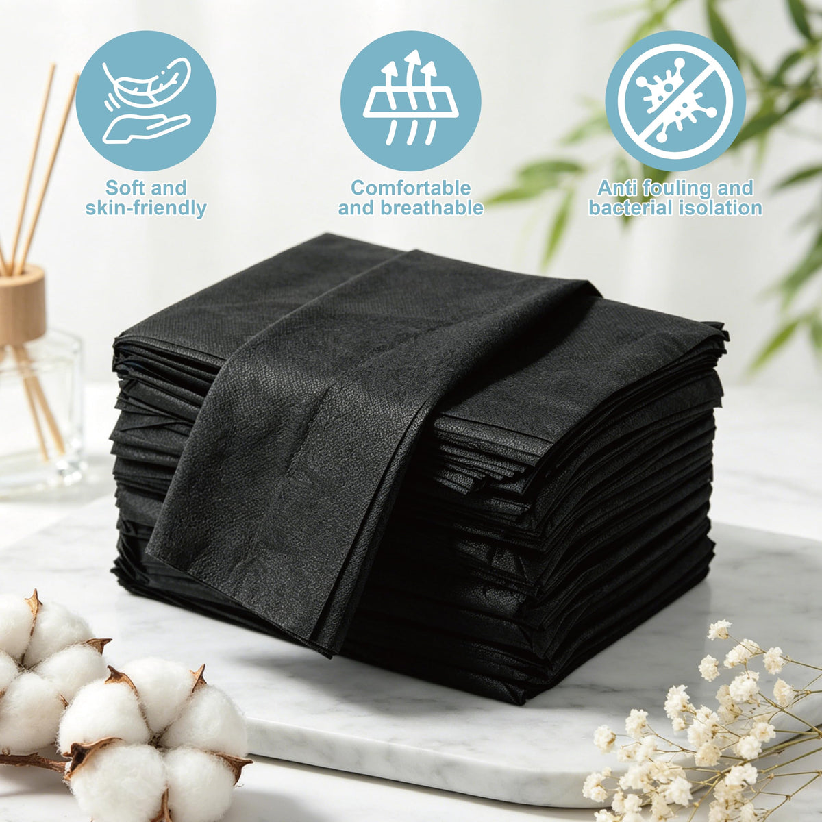 GGYKJSK disposable sheets showing soft texture