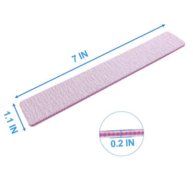 GigaGround 80/80 grit nail file held in hand for demonstration