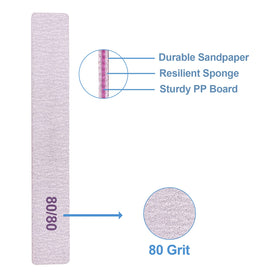 GigaGround nail files displayed on a manicure table
