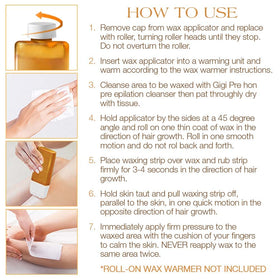 GIGI All Purpose Honee Wax in use during hair removal process