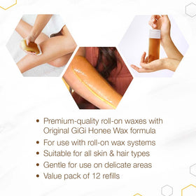 GIGI All Purpose Honee Wax on a wooden surface