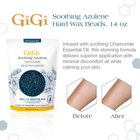 GIGI Azulene Hard Wax Beads packaging side view