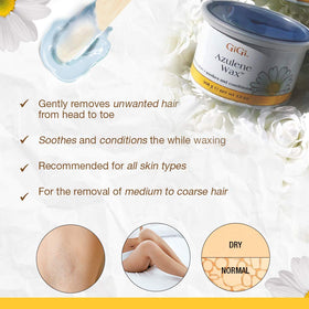 GIGI Azulene Soft Wax 13 oz side view