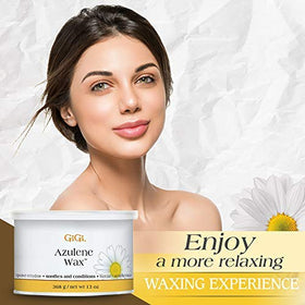 GIGI Azulene Soft Wax roll on applicator close-up