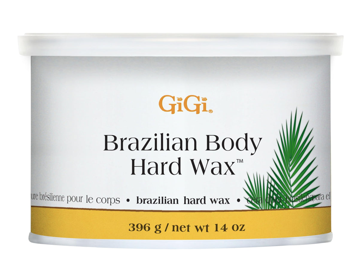 GIGI Brazilian Body Hard Wax 14 oz front view with lid