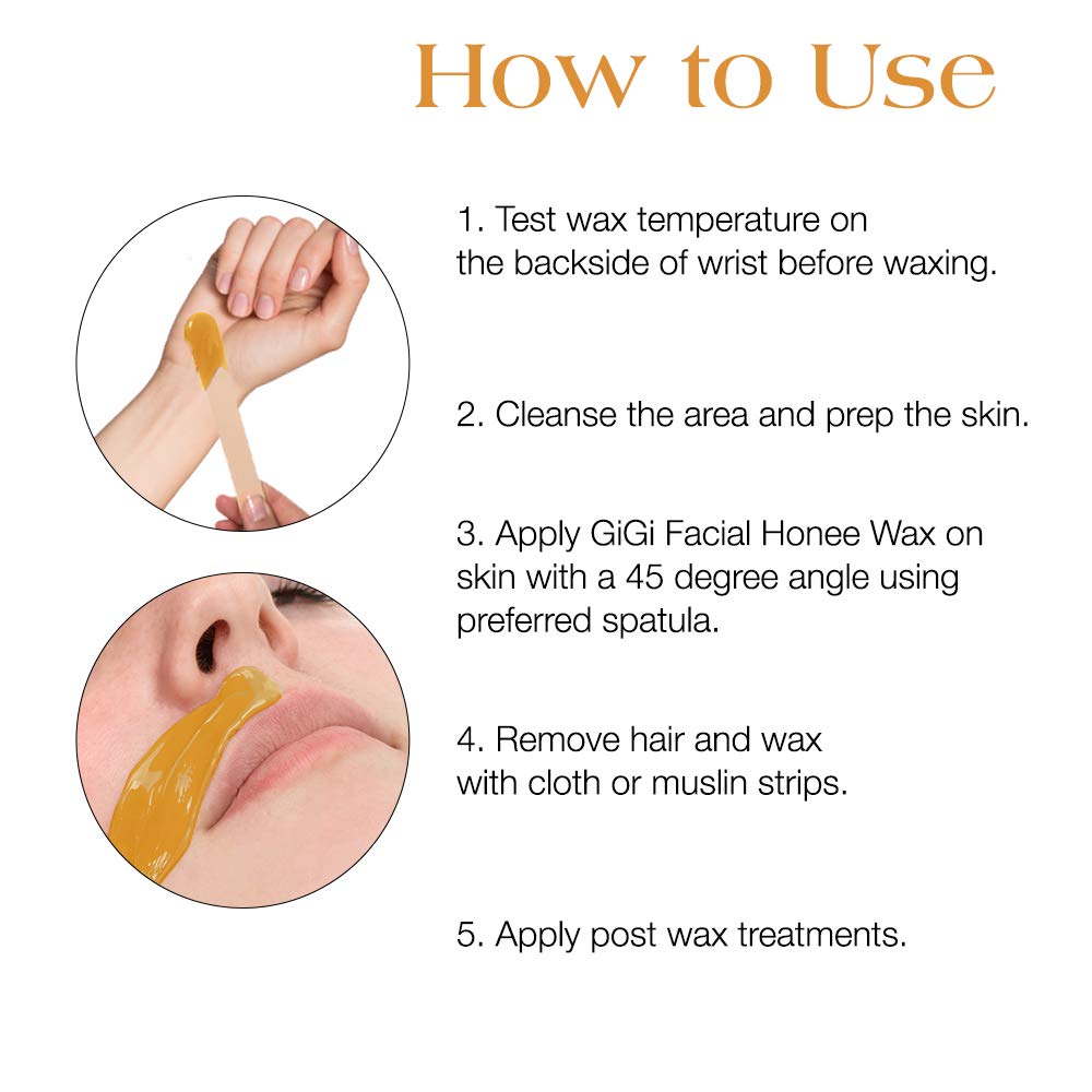 GIGI Facial Honee Wax with chamomile flowers