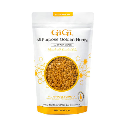 GIGI Golden Honee Hard Wax Beads 14 oz front view