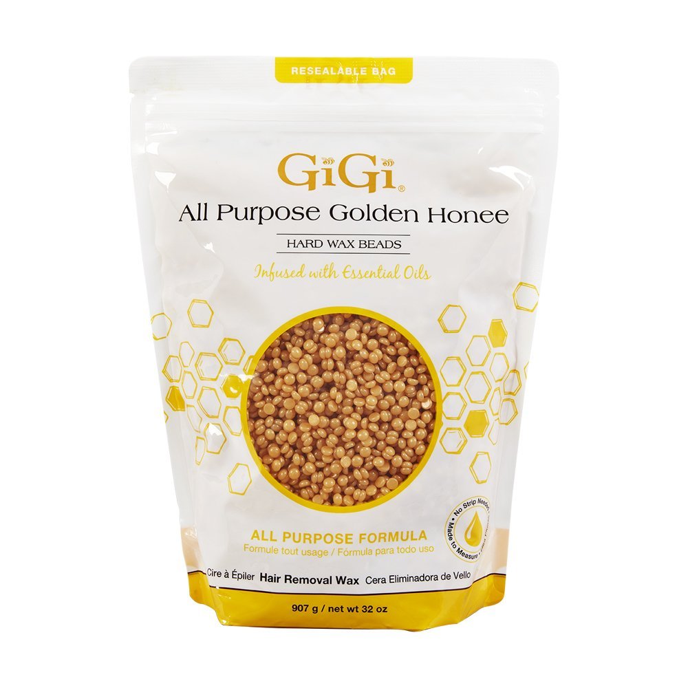 GIGI Hard Wax Beads 32 oz front view with packaging