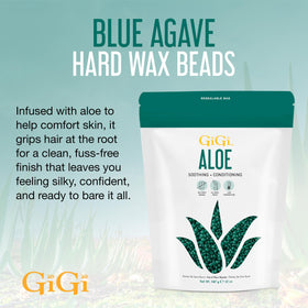 GIGI Hard Wax Beads in a bowl ready for melting