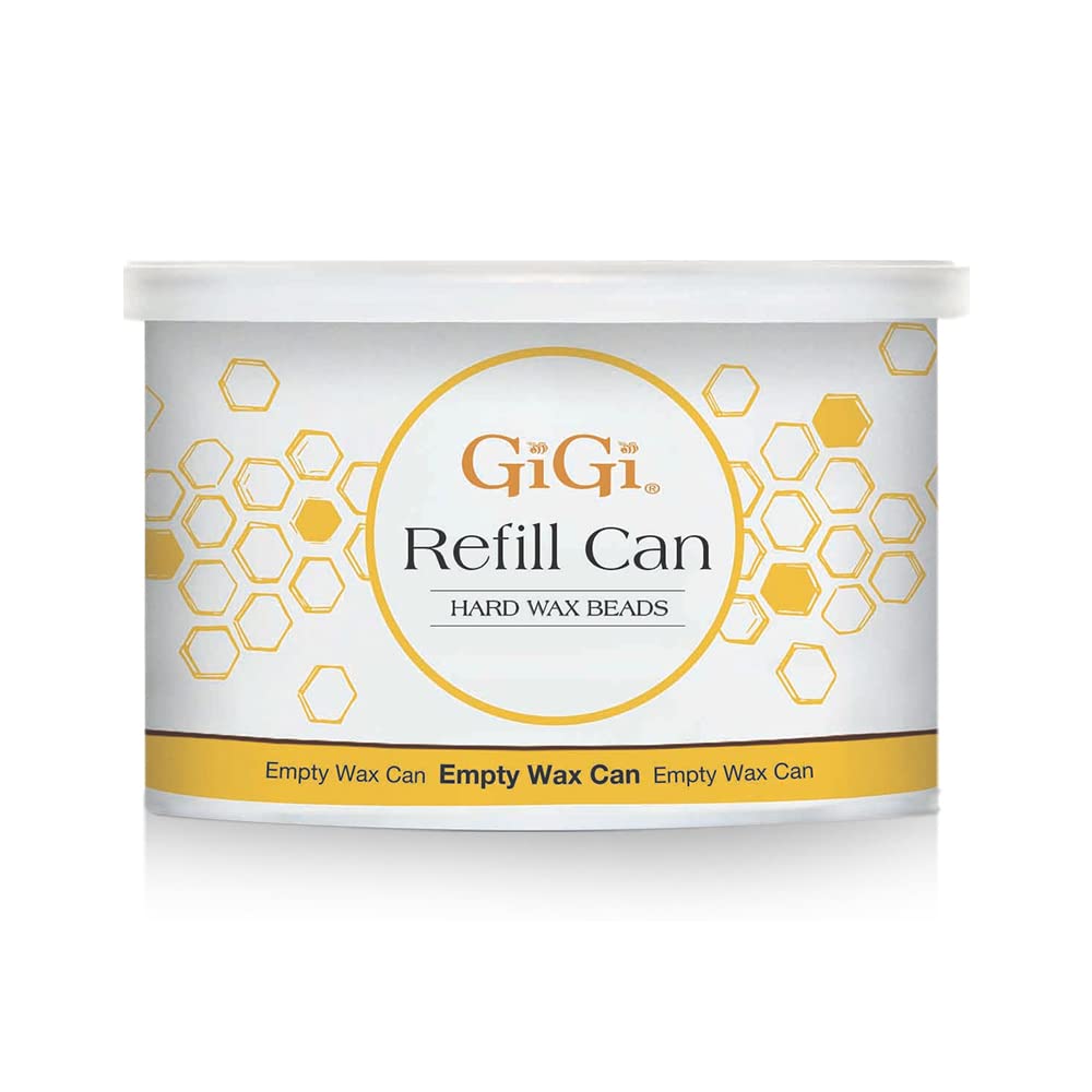 GIGI Hard Wax Beads Refill Can front view with label