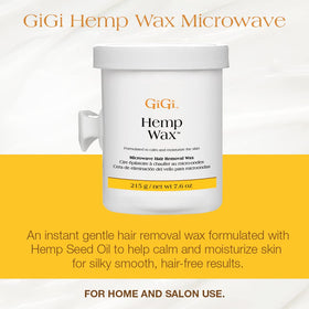 GIGI Hemp Wax Microwave 7.6 oz packaging