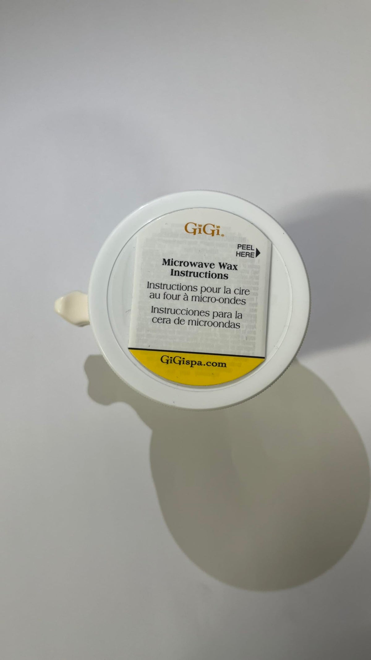 GIGI Hemp Wax Microwave application process