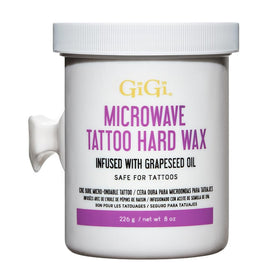 GIGI Microwave Tattoo Hard Wax 8 oz jar front view