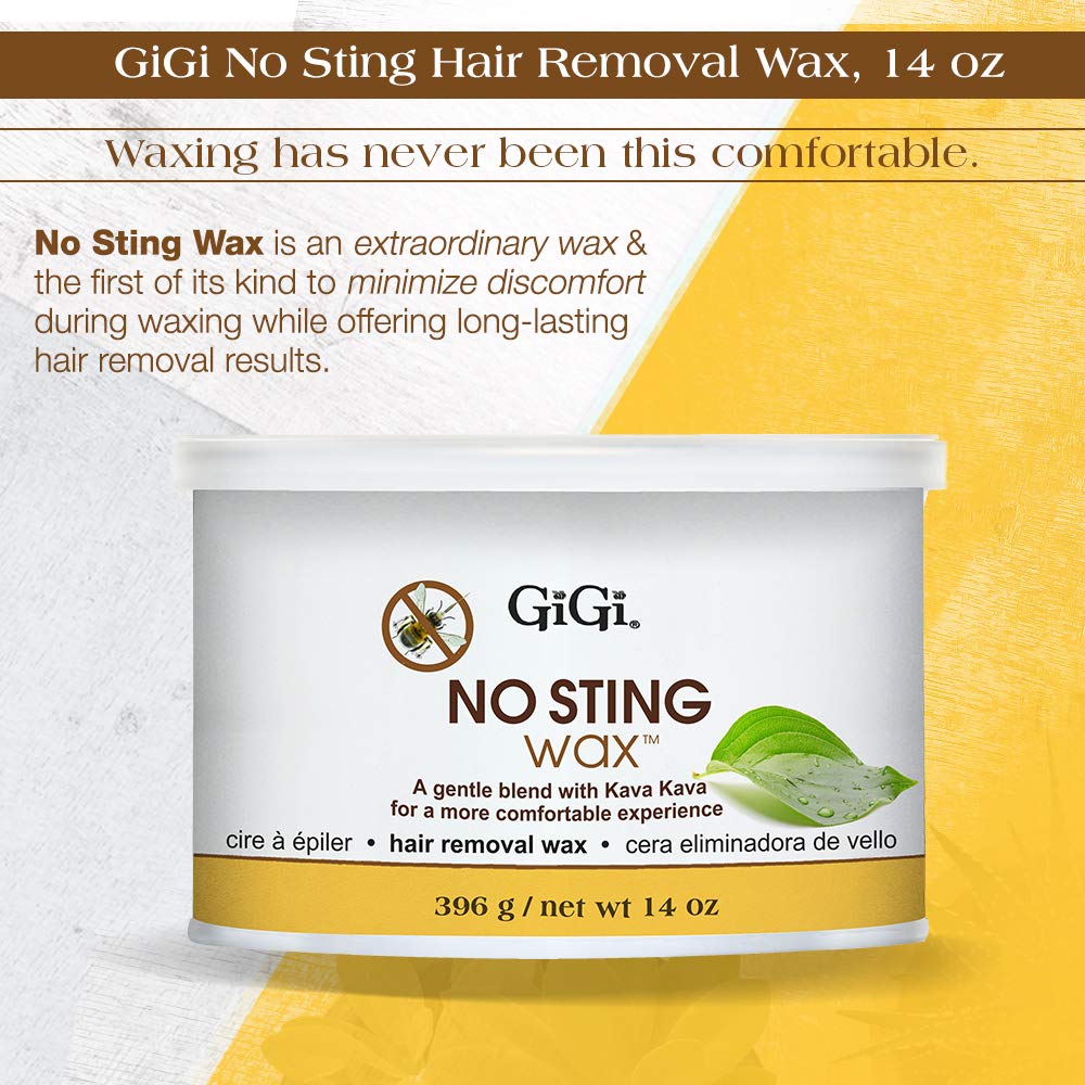 GIGI No Sting Soft Wax 14 oz back view