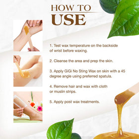 GIGI No Sting Soft Wax lifestyle use