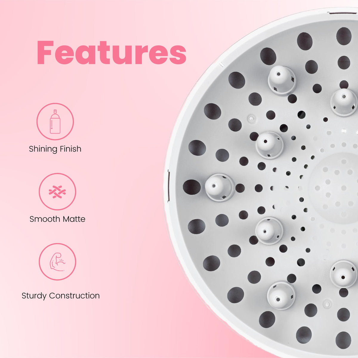 GIHALI Universal Hair Diffuser Rose Gold close-up