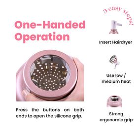 GIHALI Universal Hair Diffuser Rose Gold with silicone gaskets