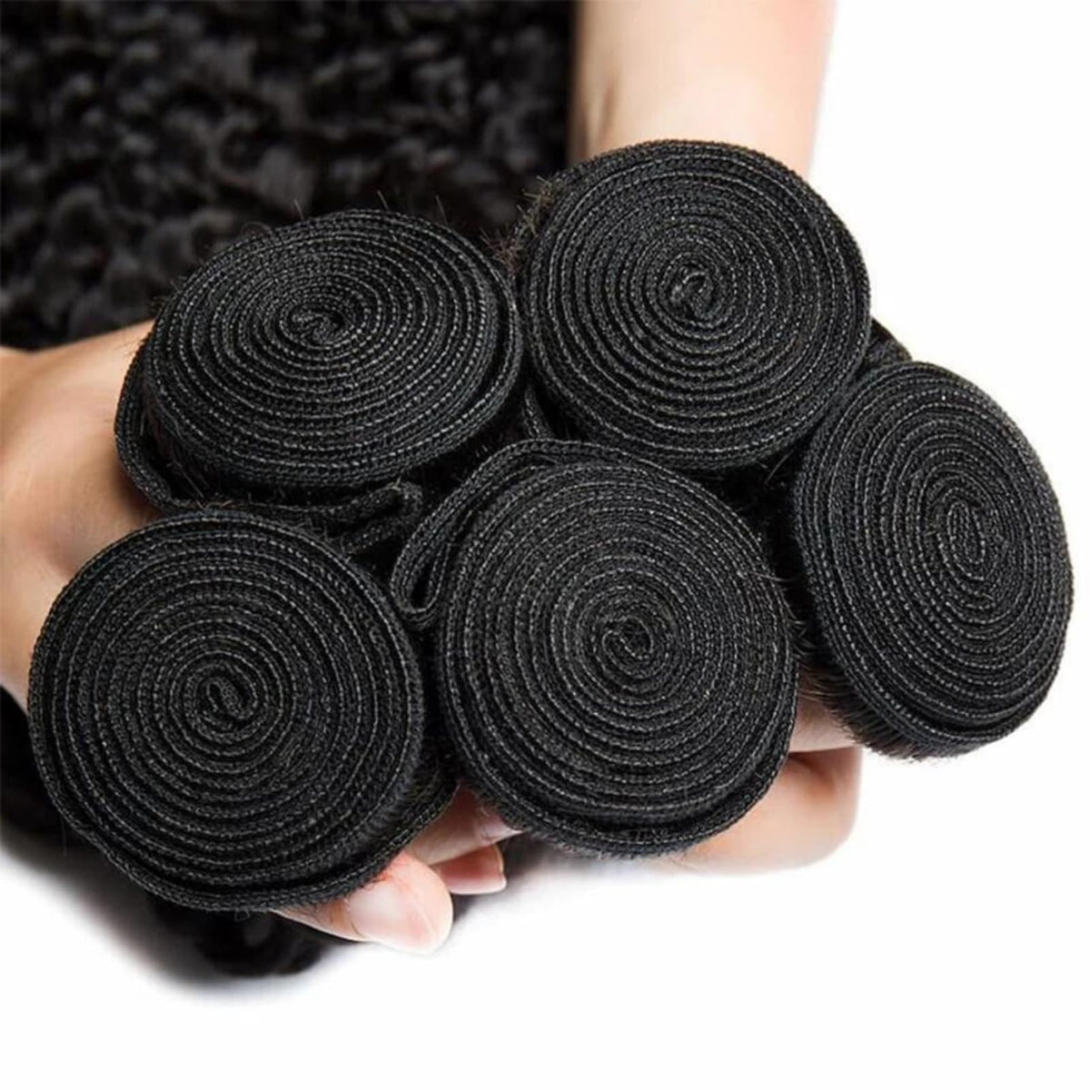 GIIPND 12A Deep Wave Bundles Human Hair in packaging