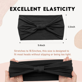 GiLi black headbands showing non-slip inner lining
