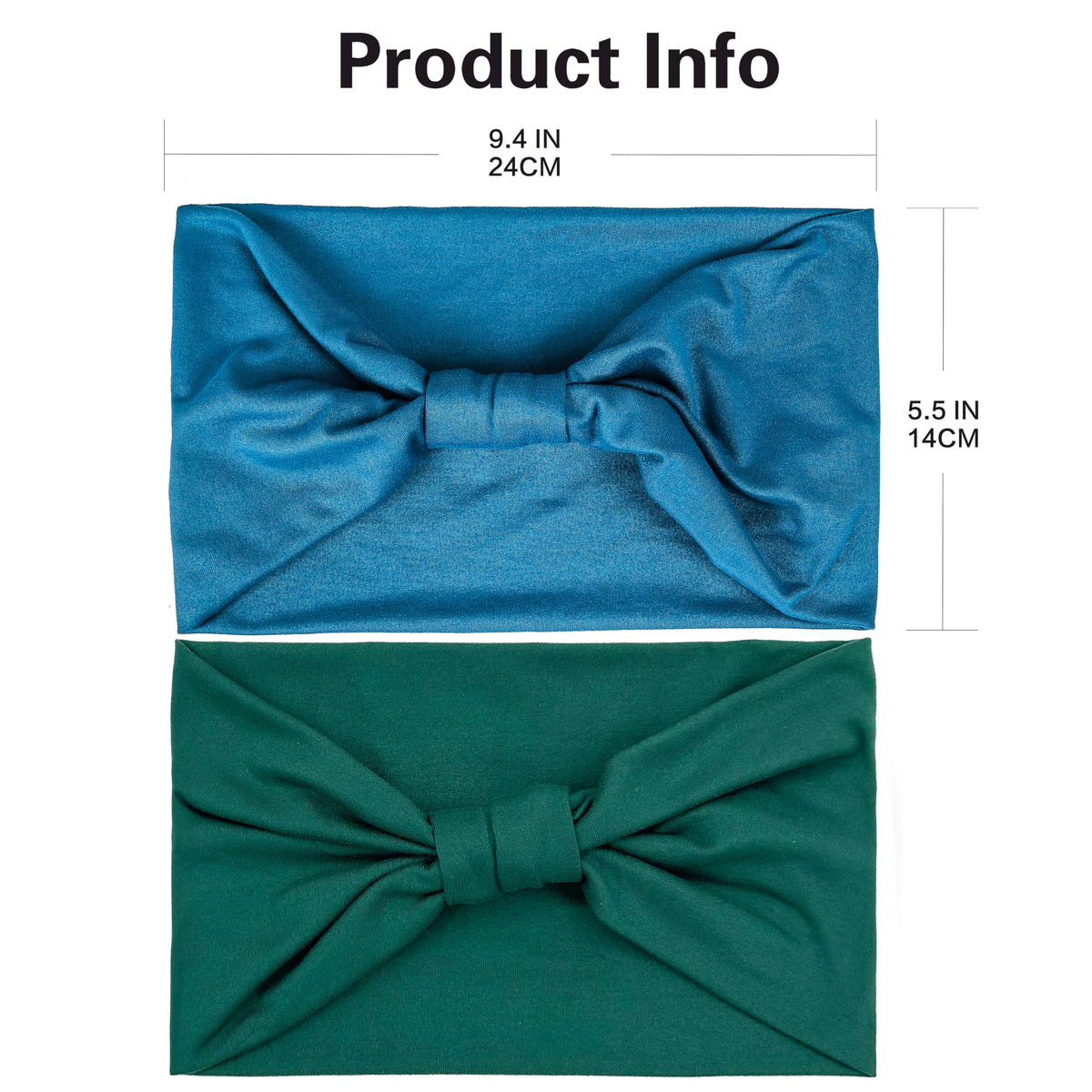 GiLi headband teal fabric close-up