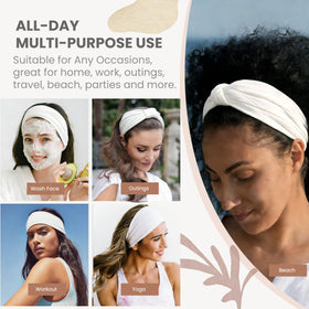 GiLi headbands displayed with cleaning products