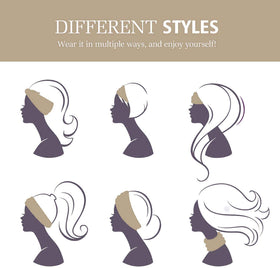GiLi Wide Headbands displayed with included hair ties