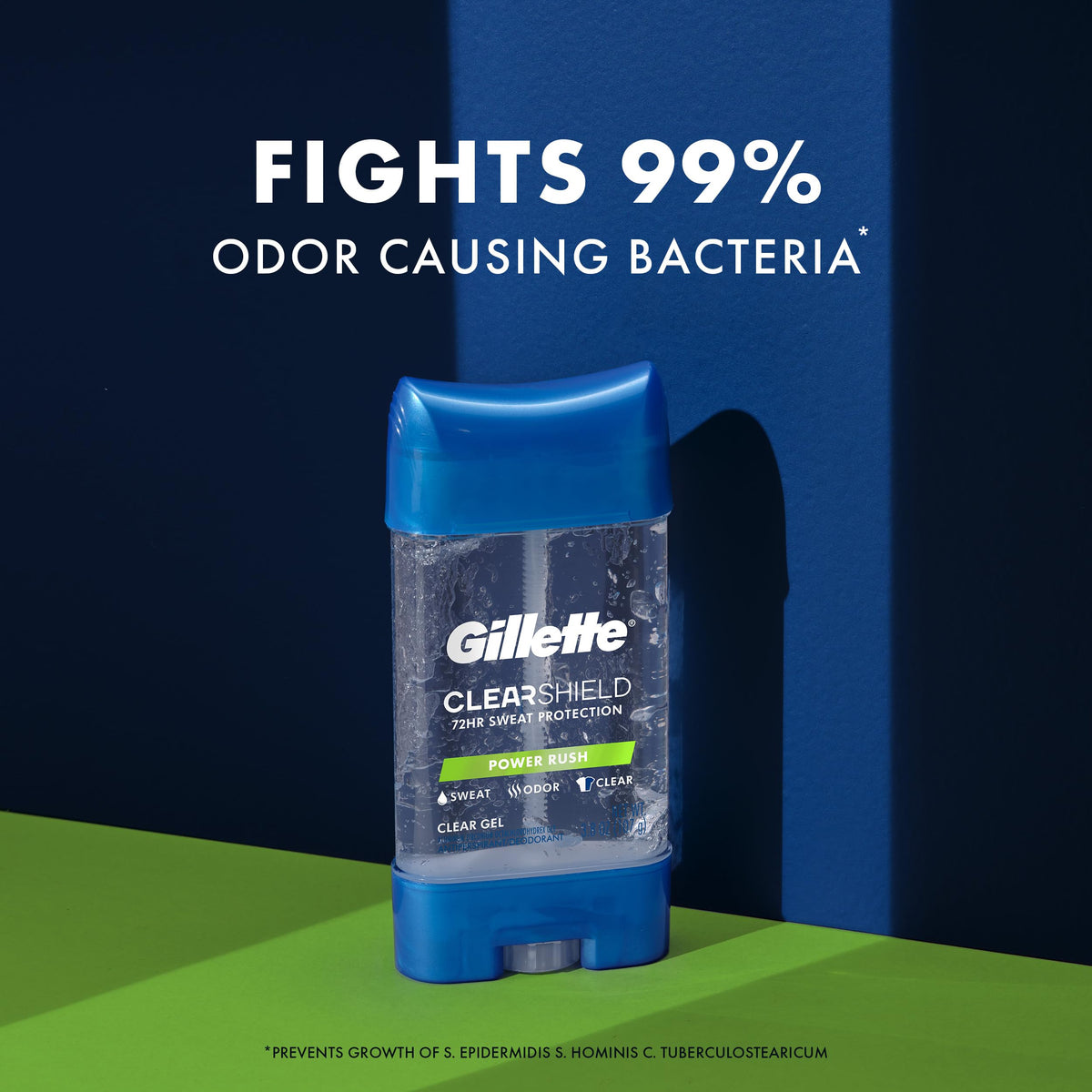 Gillette Antiperspirant Deodorant back view with ingredient list