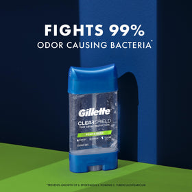 Gillette Antiperspirant Deodorant back view with ingredient list