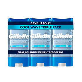 Gillette Antiperspirant Deodorant for Men 3.8oz Cool Wave Scent front view