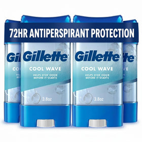 Gillette Antiperspirant Deodorant for Men, 72hr Clinical Protection, Cool Wave scent, front view