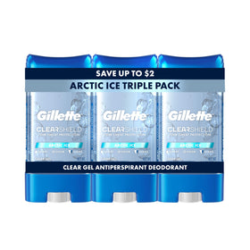 Gillette Antiperspirant Deodorant for Men, clear gel front view