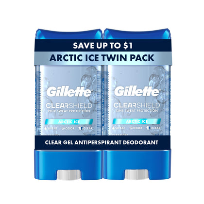 Gillette Antiperspirant Deodorant for Men front view, Arctic Ice scent