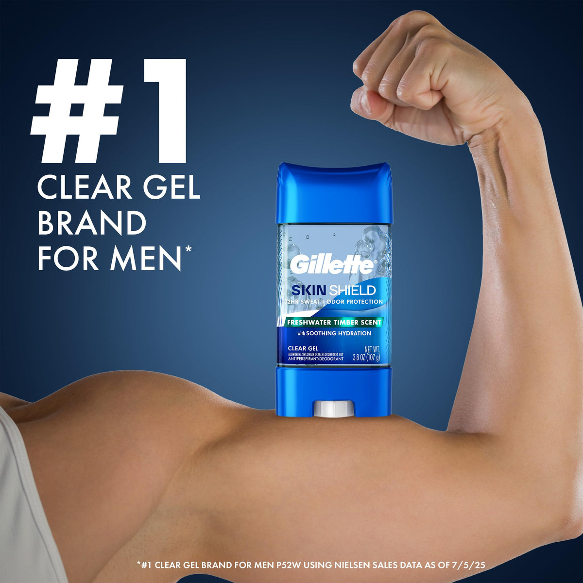Gillette Antiperspirant Deodorant showing ingredients list