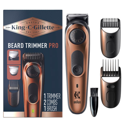 Gillette Beard Trimmer PRO front view with precision wheel