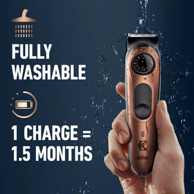 Gillette Beard Trimmer PRO fully washable feature demonstration