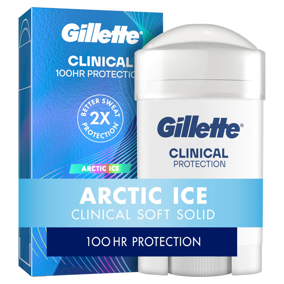 Gillette Clinical Antiperspirant Deodorant 100HR Protection front view