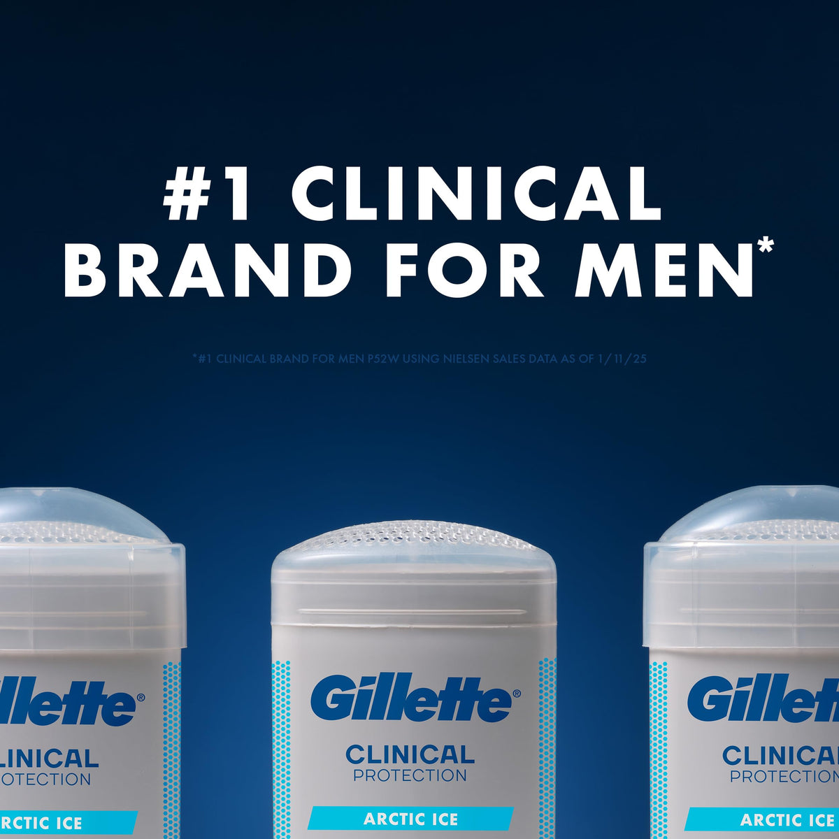 Gillette Clinical Antiperspirant Deodorant 100HR Protection packaging