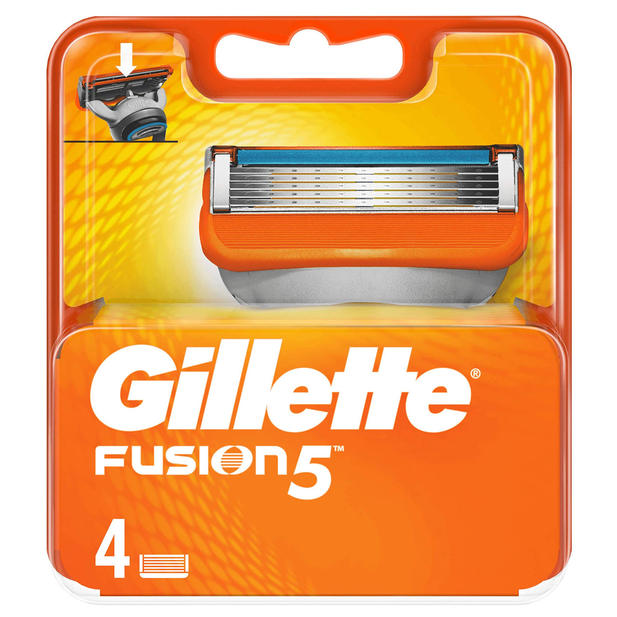 Gillette Fusion 5 Blades for Men Replacement front view