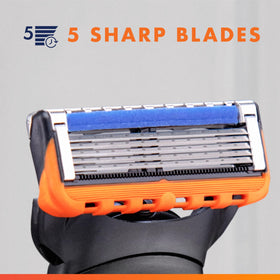 Gillette Fusion5 Power Razor Blade in use on skin