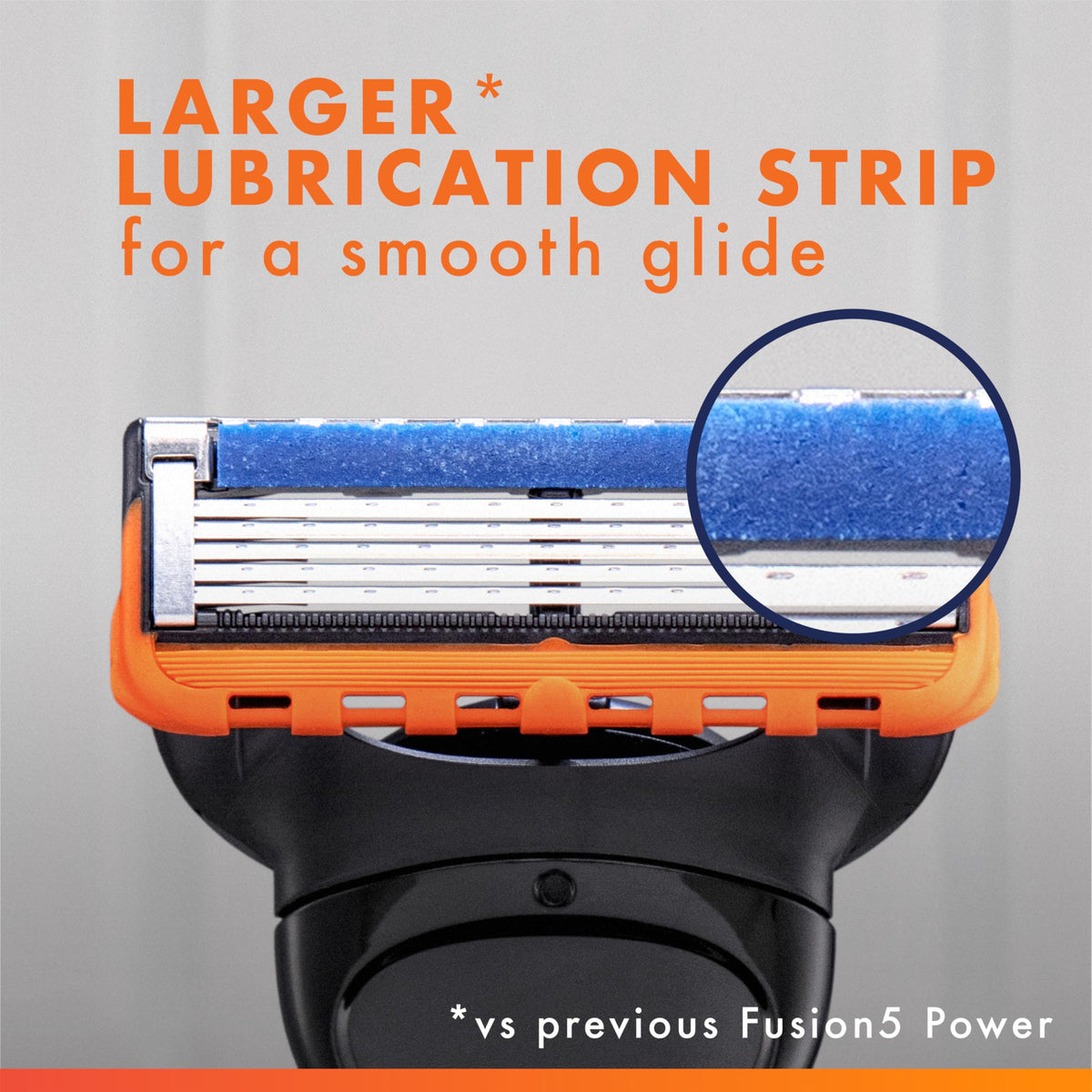 Gillette Fusion5 Power razor blade refills with a razor handle