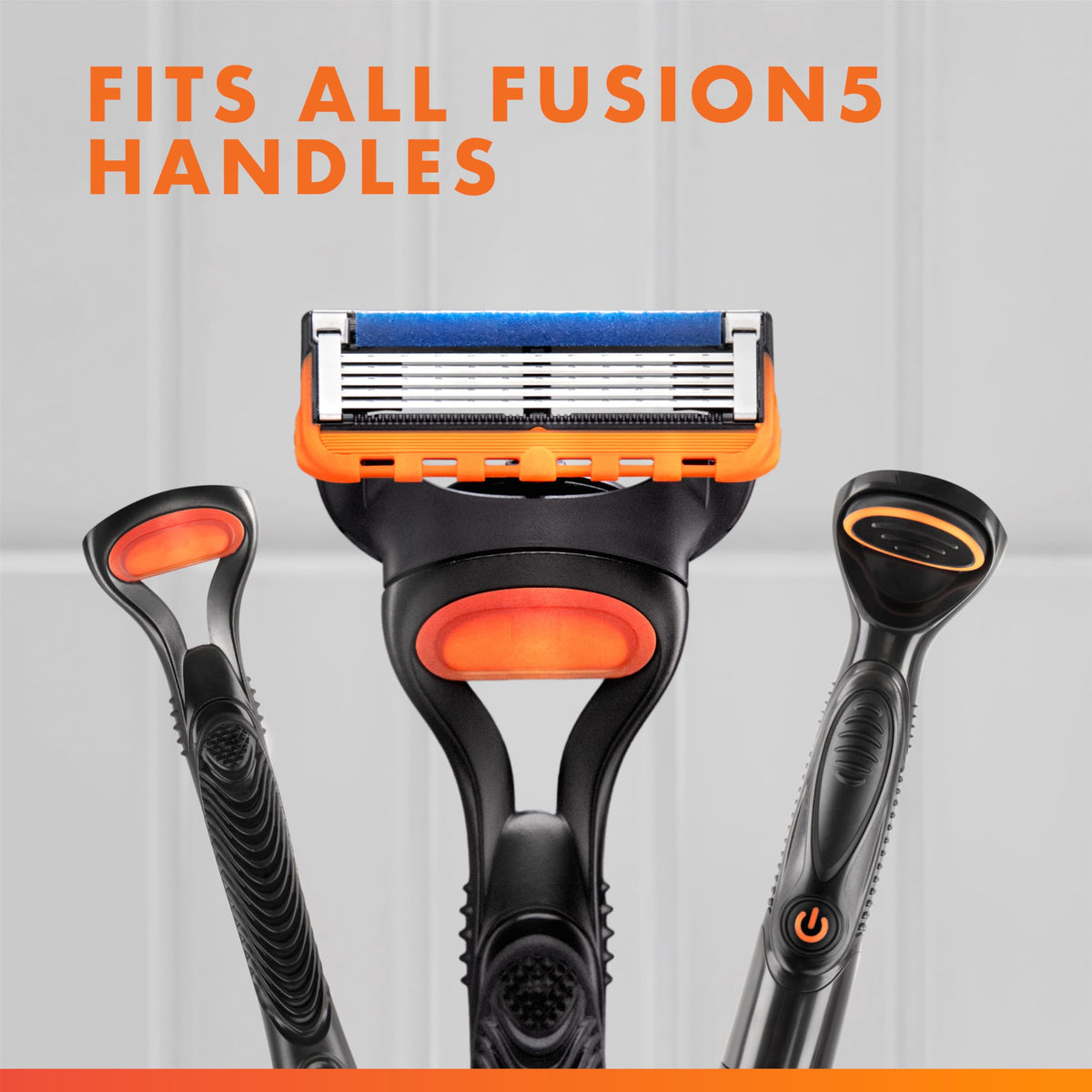 Gillette Fusion5 Power razor blades packaging side view