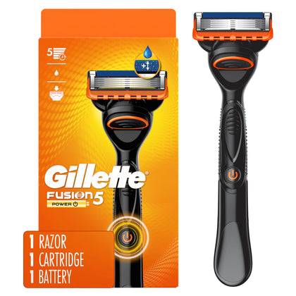 Gillette Fusion5 Power Razor front view with 5 blades