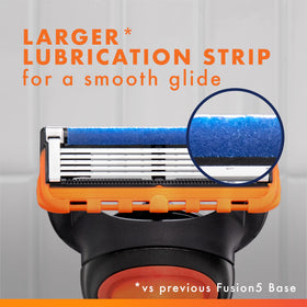 Gillette Fusion5 razor blade refill box side view