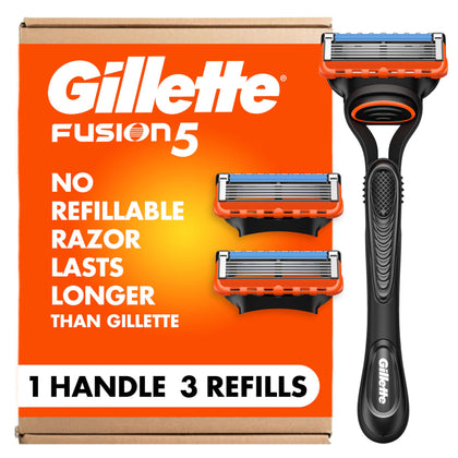 Gillette Fusion5 Razor front view with 5 blades