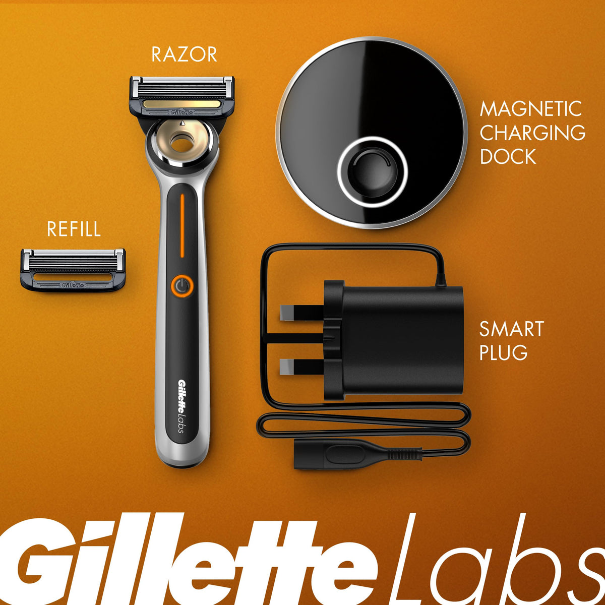Gillette Heated Razor handle side view