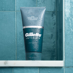 Gillette Intimate 2 in 1 Pubic Shave Cream application on skin