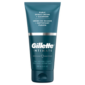 Gillette Intimate 2 in 1 Pubic Shave Cream + Cleanser 177ml front view